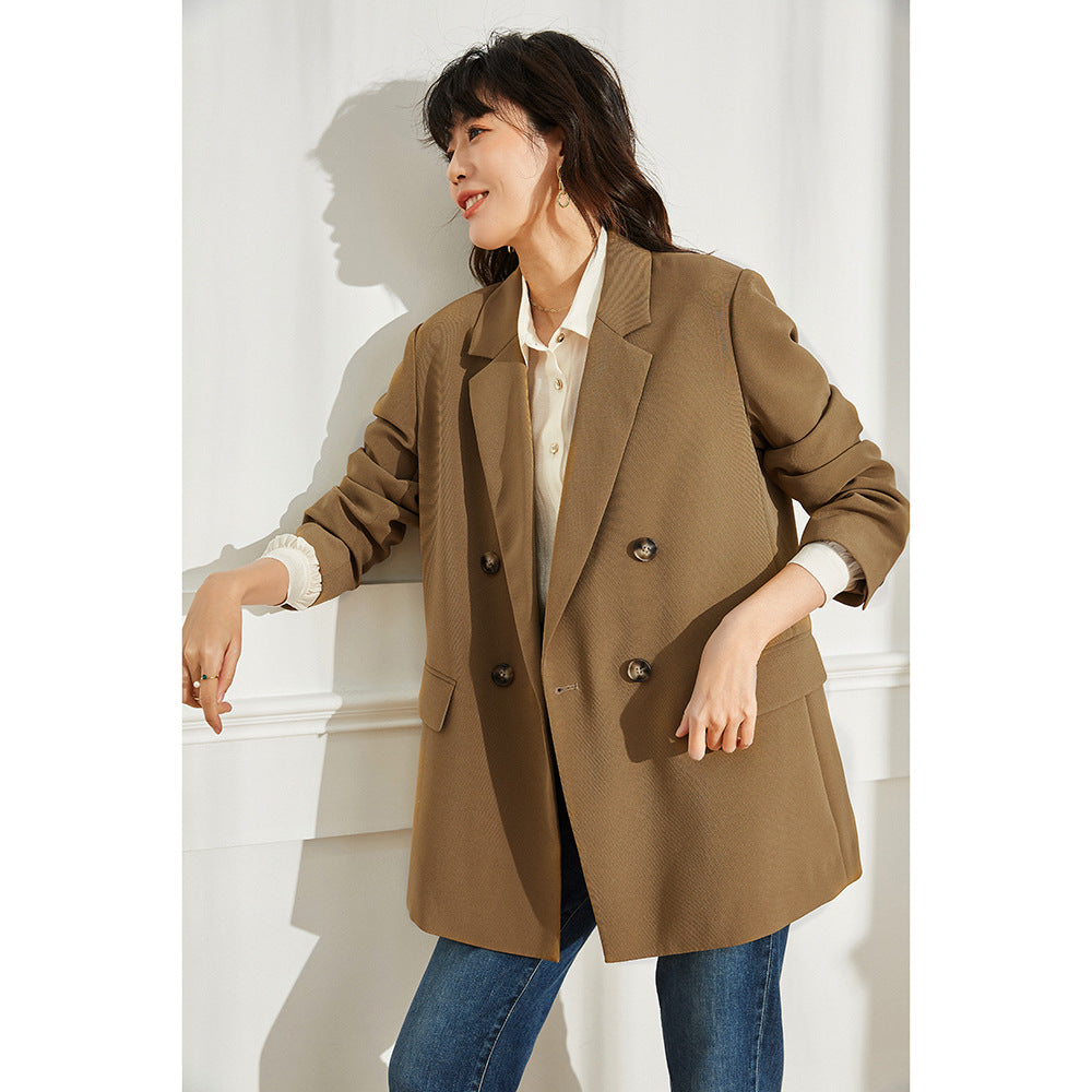 Spring Office Lady Blazer Women Jacket Lace V-neck Tank Tops
