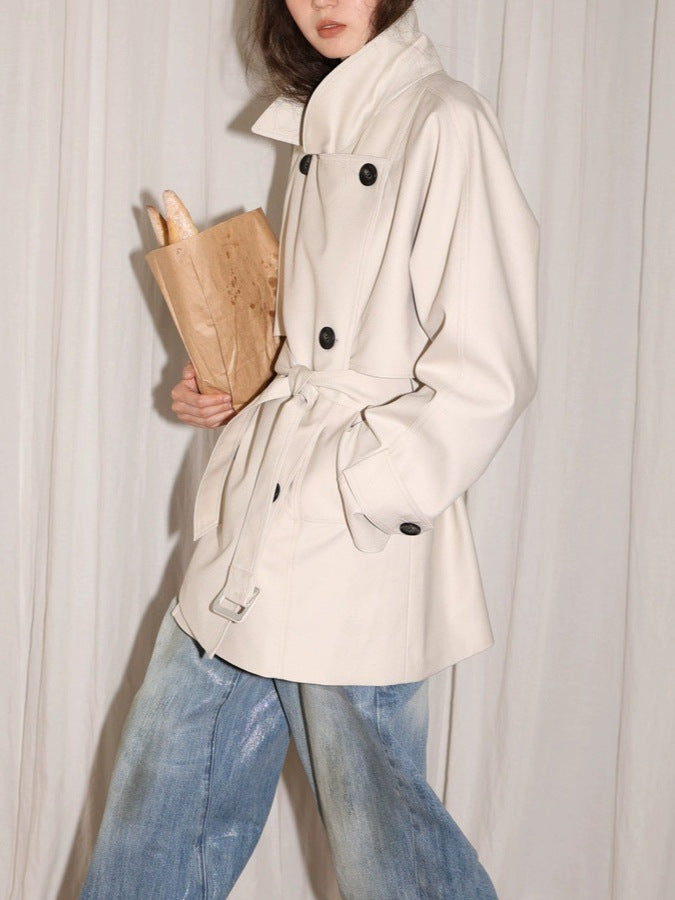 Classic Plaid 3D Silhouette Stand Collar Short Coat Jacket Women's Style Full Sleeve Regular Type from Mainland China