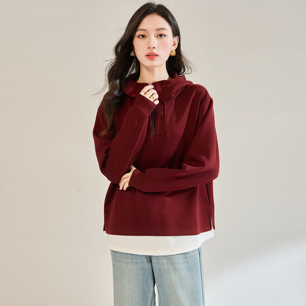 Fleece Wool Silk Set Sweatshirt Sweatpants Casual Warm Sports Set Women's Skirt Suit