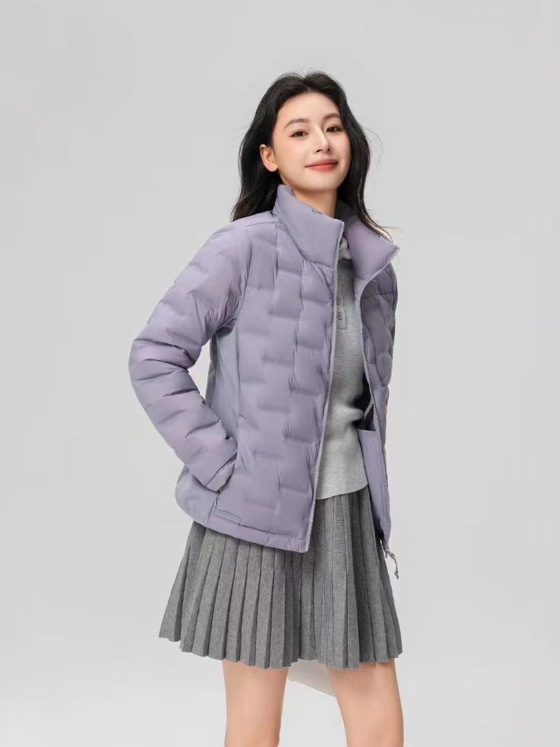 Womens Winter Pink White Duck Down Jackets Coats
