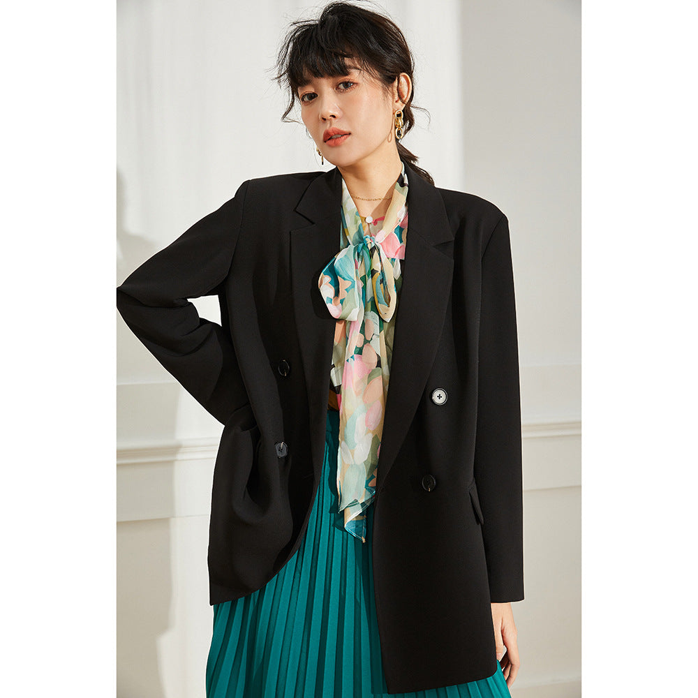 Spring Office Lady Blazer Women Jacket Lace V-neck Tank Tops