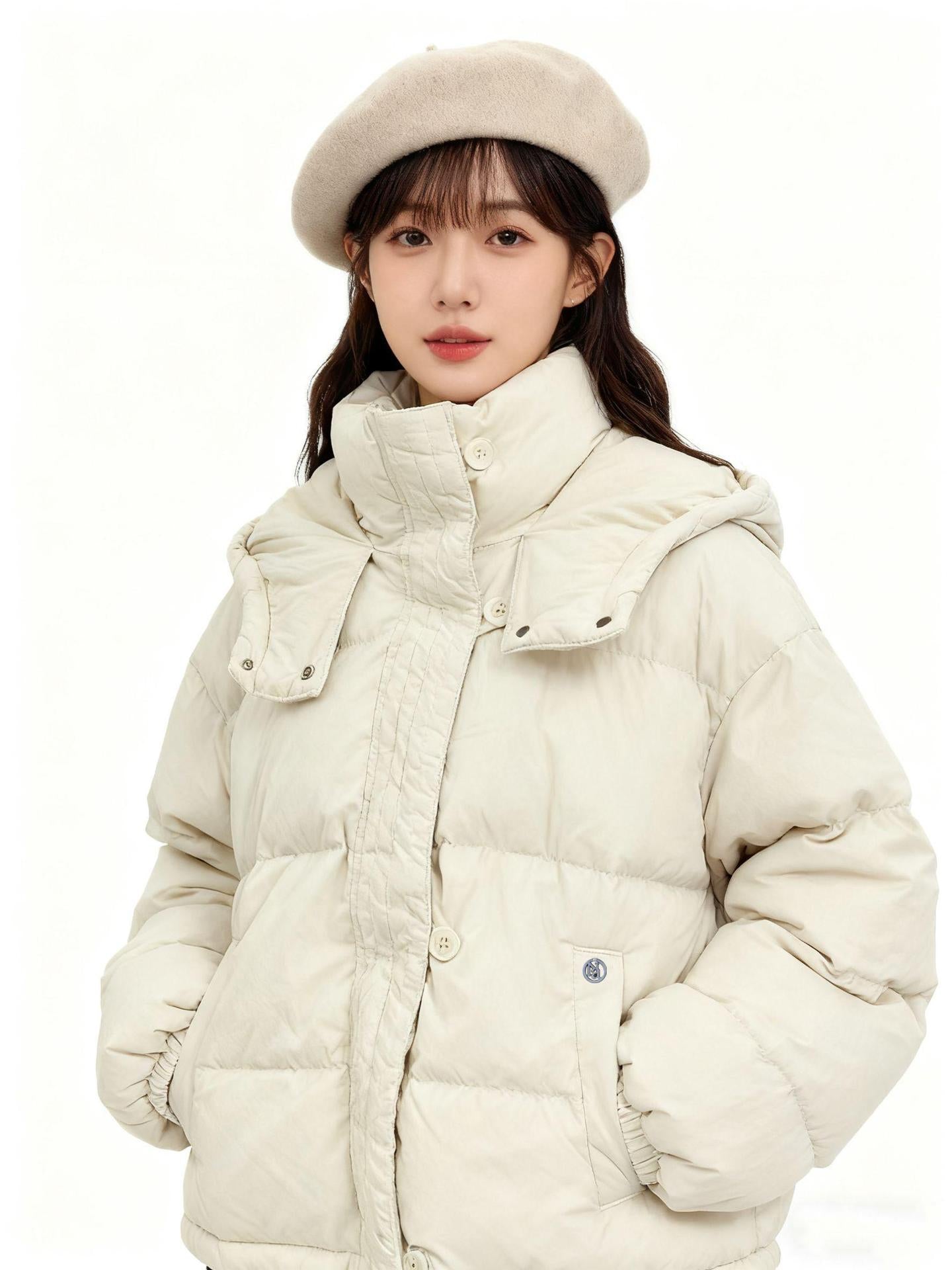 Womens Winter White Duck Down Jackets Coats